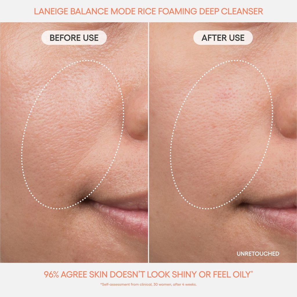 Balance Mode Rice Foaming Deep Cleanser